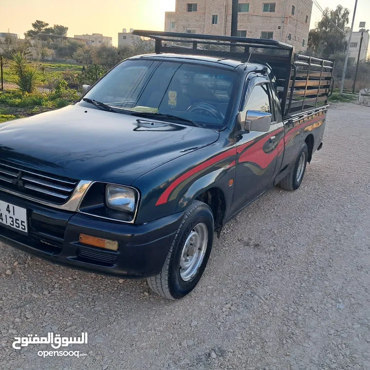 بكم متسوبيشي L200 موديل 1998  فحص و مرخص نضيف و نخب  القصة الحديثه قصة الماقنم لون أخضر  السعر 5750