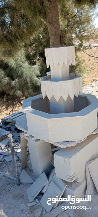 عرض على نوافير وشلالات وبابكيو حواض زريعه جميع انواع الحجر البناء والديكورات
