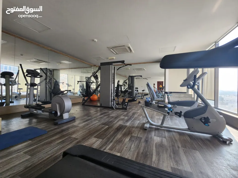 1 BR Pool View Apartment in Qurum with Balcony, Pool and Gym