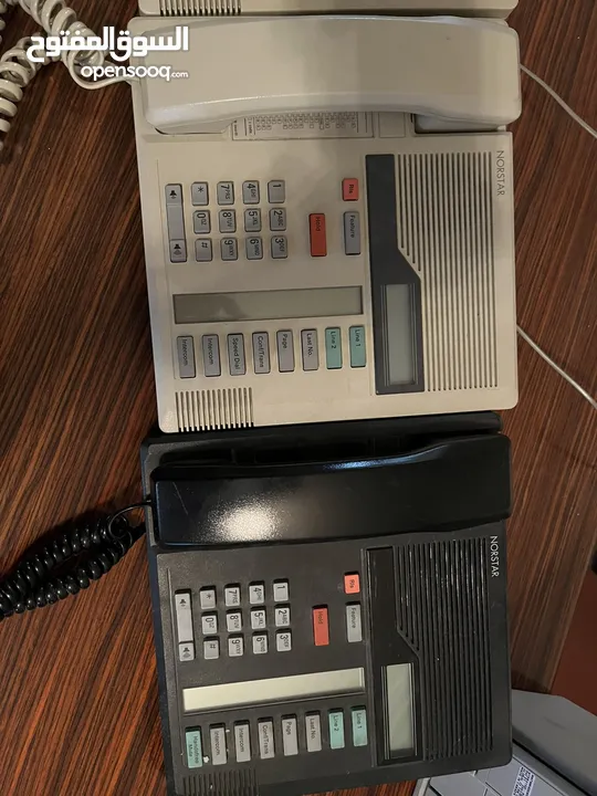 مقسم تلفونات ماركة Nortel Norstar صناعة أمريكية عدد 8 اجهزة مع شاشات بحال الجديد
