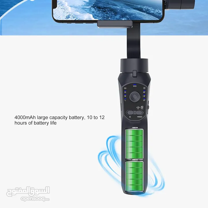 المثبت الذكي المضاد للاهتزاز (حامل بانورامي)Smartphone Gimbal Stabilizer, F10 Handheld 3-Axis Phone