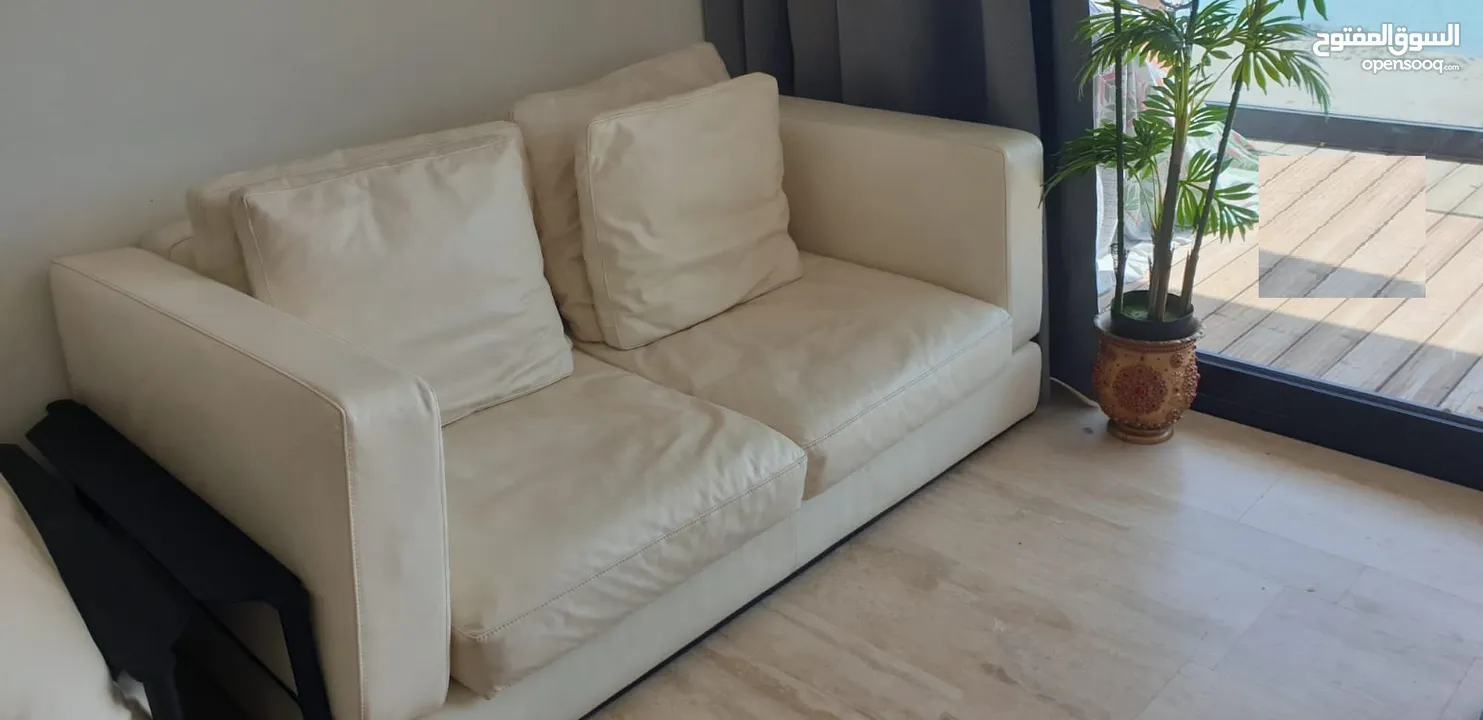 Italian Genuine Leather 5 Seater Elegant Sofa