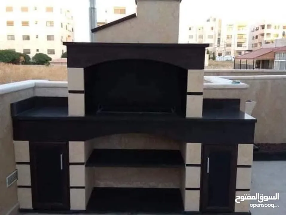 بديل الرخام وبديل الخشب وبديل الحجر وفاير بليس ورق جدران والشيبورد باركيه باربكيو جبسن بورد وادهان