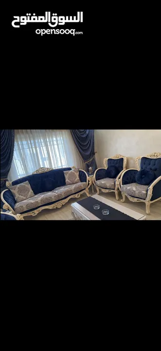 بيع غرفة ضيوف كاملة كنب سفرة بيرو مدخل