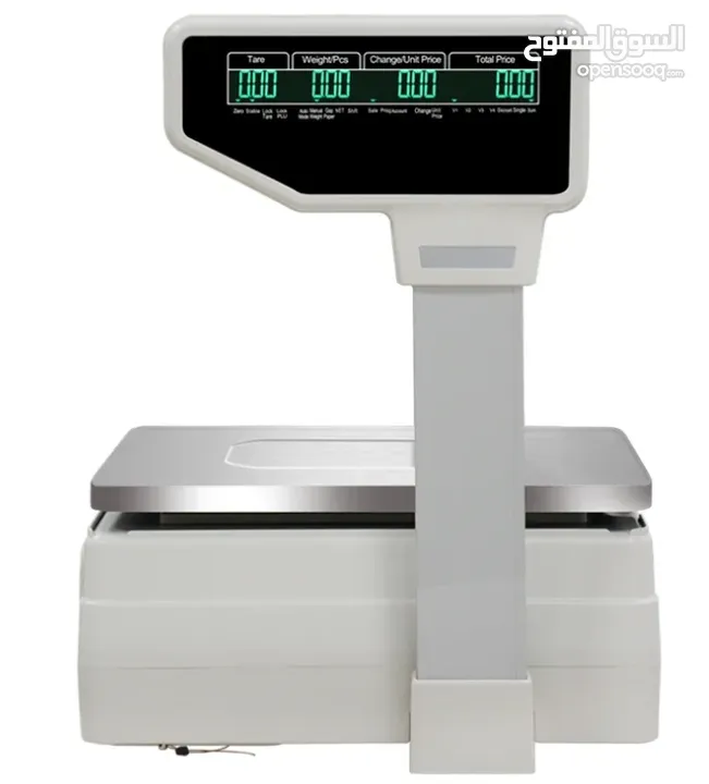 جهاز وزن توزين مع طابعة ستيكر للسلع باركود سكانر Printing Weighting Scale