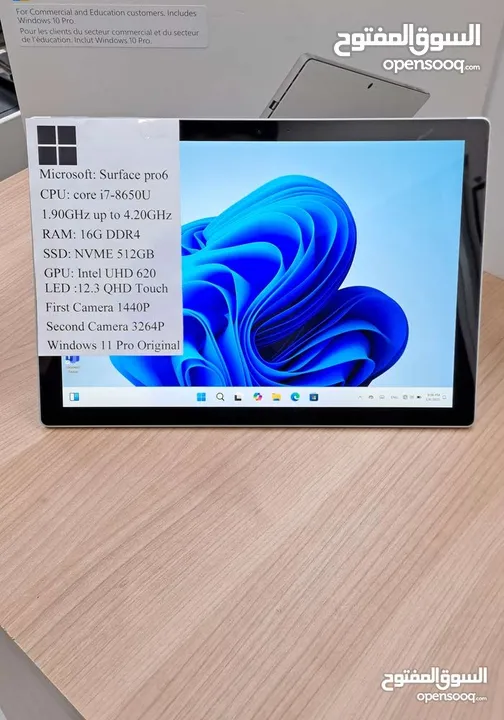 Microsoft surface pro 6  core i7Gen8 512GB