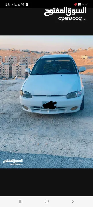 هونداي اكسنت اوتوماتيك موديل 1997 لون ابيض