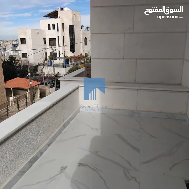 شقة فاخرة للبيع في خلدا - قرب إشارة البنك العربي طابق ثالث مع روف دوبلكس 180م تشطيب سوبر ديلوكس