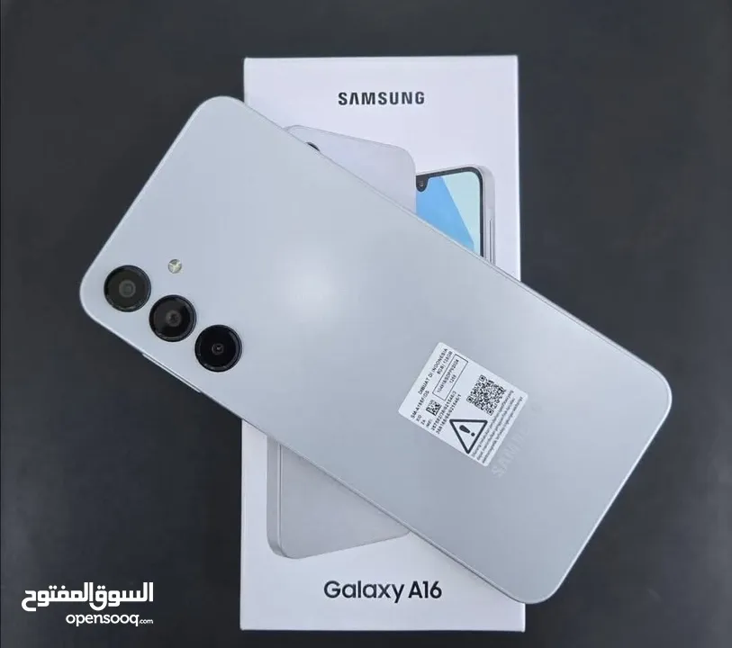 جديد Samsung A16 رام 8 و 12 و 16 جيجا 128 و 256 مكفول سنة هدية كفر ولزقة وشاحن الاصلي متوفر توصيل
