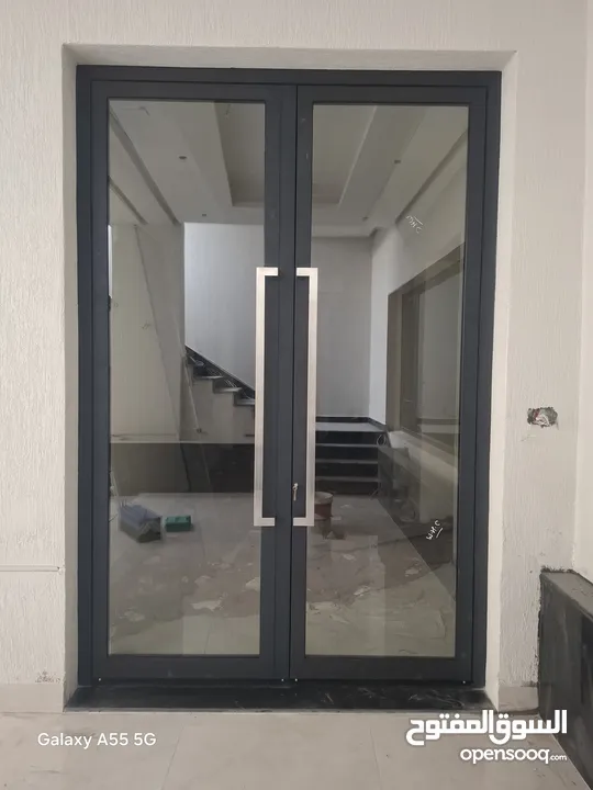 aluminium shutter glas door window