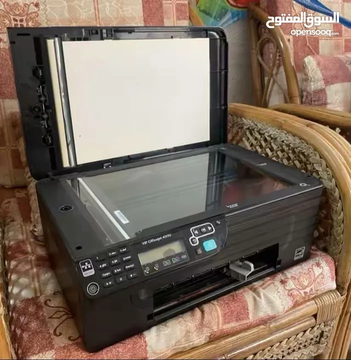طابعة hp officejet 4500  تدعم التصویر اللوني وسکانر ممتازة مستعملة تدعم التصوير ونسخ الصور متوفرة