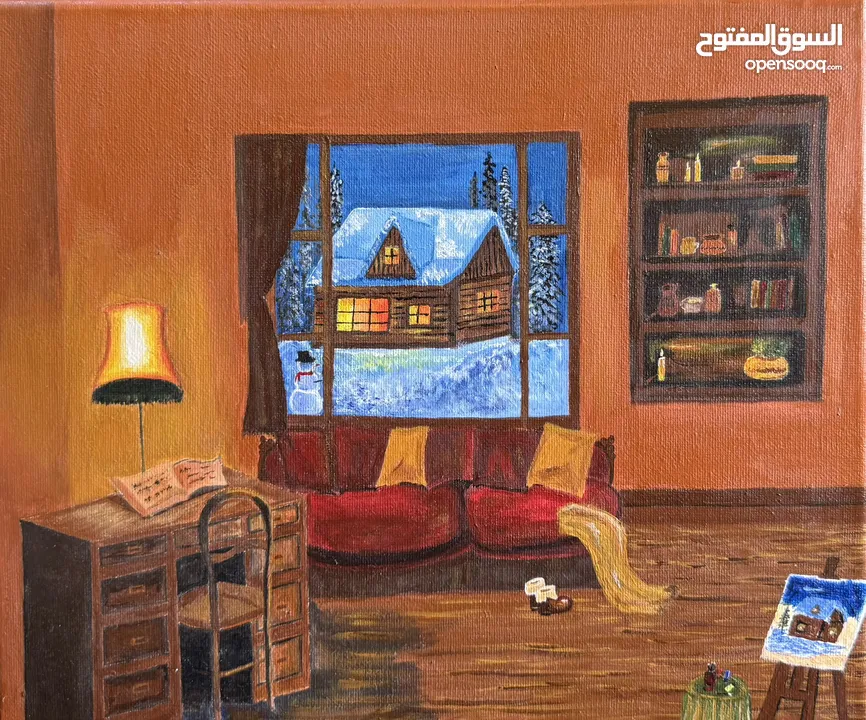 Original Artwork, Acrylic Painting. (Canvas Size:- 25x30cm)