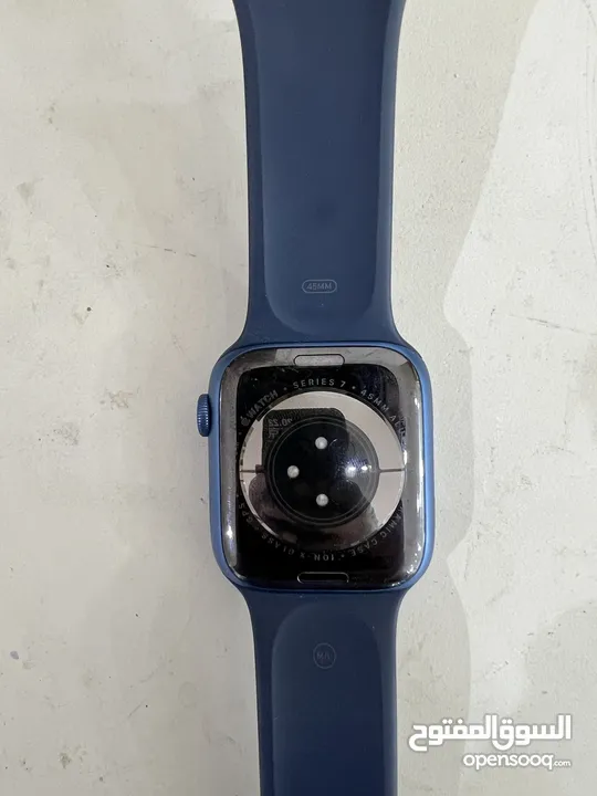 Apple watch series 7      45 mm blue aluminum case   95 battery health