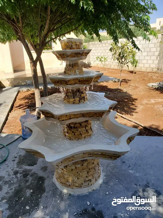 نوافير وشلالات مصنعوعه من ألاسمنت والحديد بأسعار و أشكال وأنواع مختلفة تناسب  الجميع  للتواصل واتساب