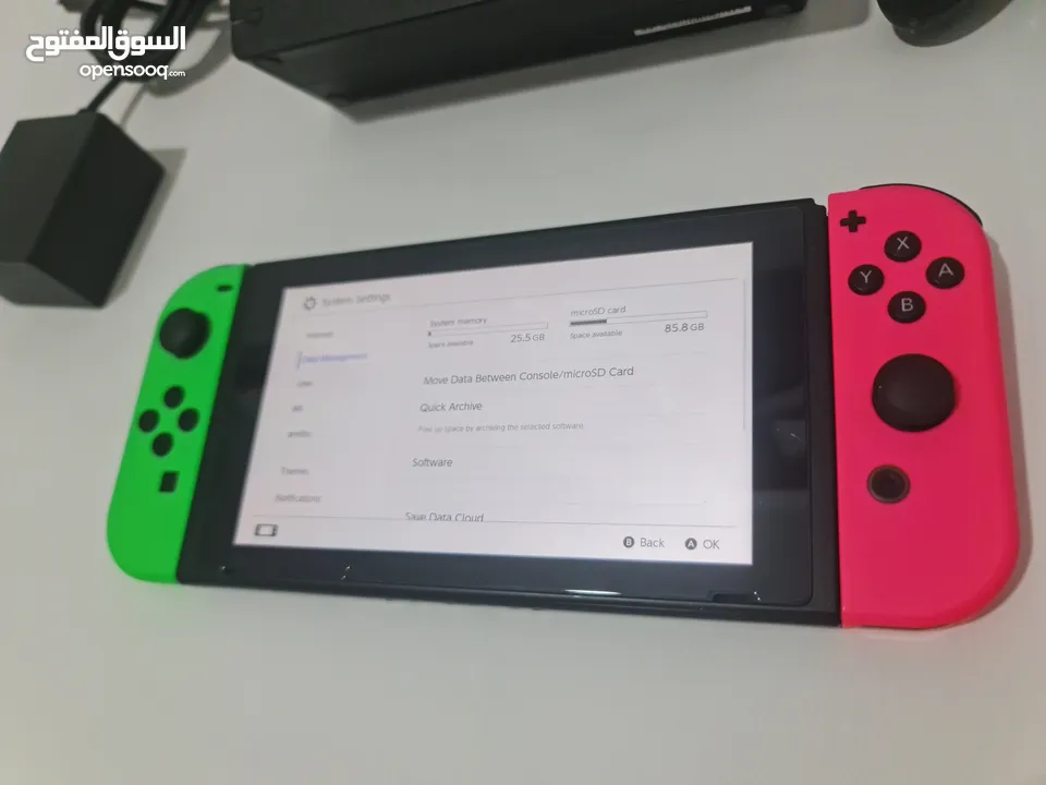 Nintendo Switch V2 - طقم كامل
