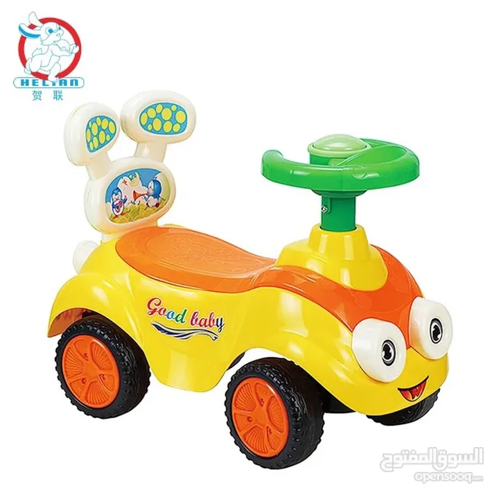 سيارة الركوب للاطفال ماركة baby leno من عمر  8 شهور لغاية 24 شهر عجلات صب مغلقة