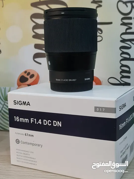 عدسات سوني و سيجما Sony Lens 85mm F1.8, Sigma 16mm & 30mm F1.4