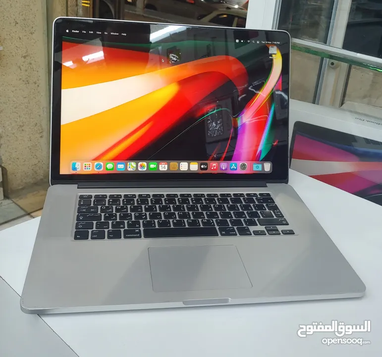 MacBook Pro 15 Retina 2014 i7 16GB Ram 256GB SSD لابتوب ابل