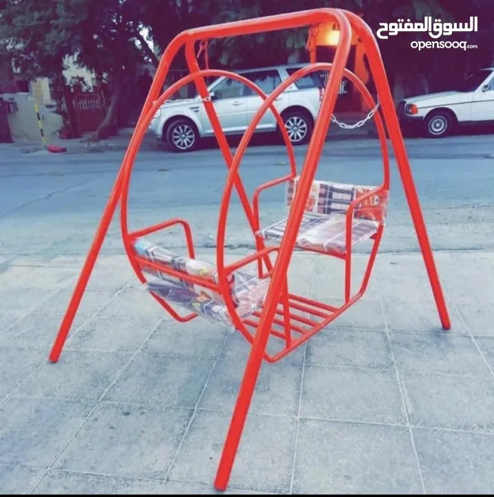 مرجيحة مزدوجة للاطفال   تمنح الطفل جوا من المتعة واللعب  مرجيحه حديد بمواصفات عاليه