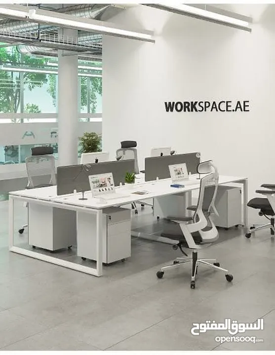 خلية عمل زحكات اثاث مكتبي ورك استيشن -work space -partition -office furniture -desk staff work stati