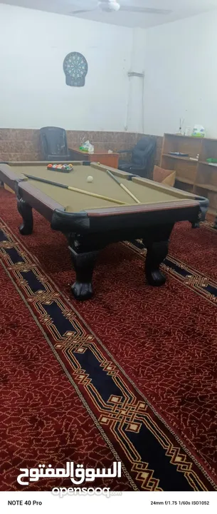 بلياردو خشب 7.5 قدم أصلي ثقيله جدا