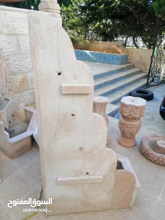 شلالات ،نوافير و أحواض زريعة حجر ورخام  قارمات ما شاء الله
