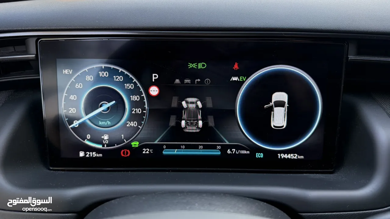 هونداي توسان NLine ترخيص 2022 محرك 1600 هايبرد plug in/يقطع على الشحنه 65 كيلو متر 271 حصان