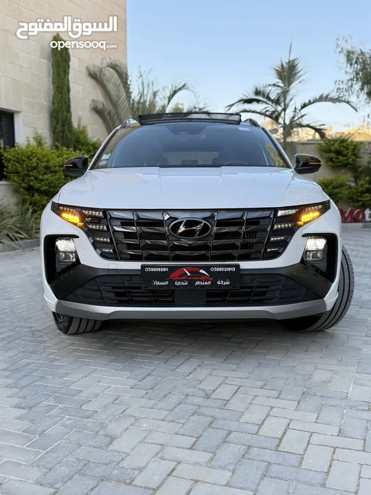 هونداي توسان NLine ترخيص 2023 محرك 1600 هايبرد plug in/يقطع على الشحنه 65 كيلو متر  271 حصان