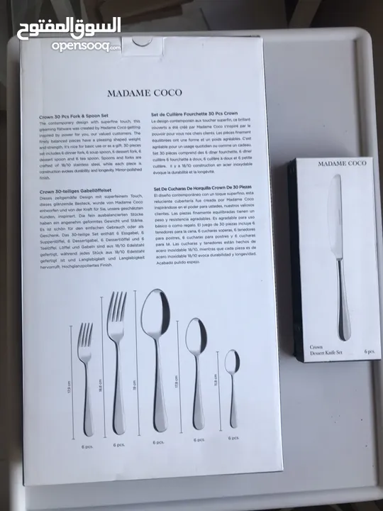 طقم ملاعق وشوك وسكاكين موديل كراون  Crown Fork,Spoon  & Knife set