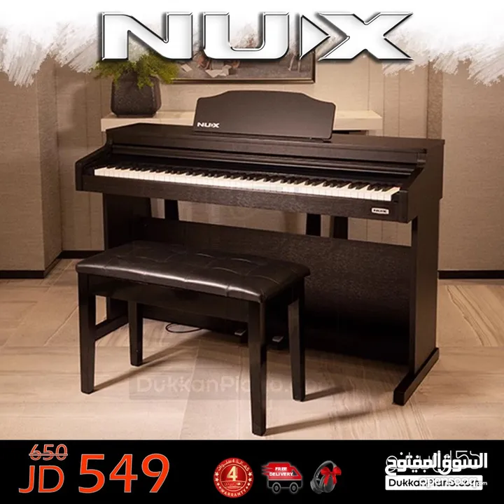 ديجتال بيانو Nux WK-400 Digital Piano جديد مع كرسي