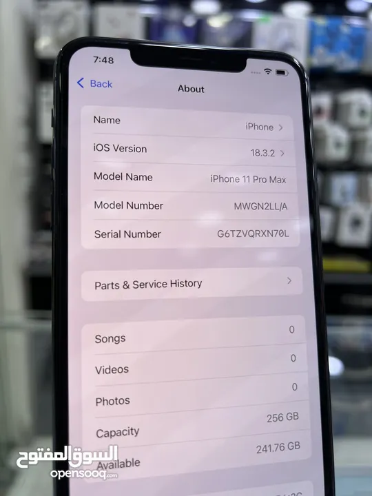 iPhone 11 Pro Max 256 GB ايفون 11 برو  ماكس مستعمل بحالة الوكالة غير مفتوح او مصلح  ( كفالة محل 14 )
