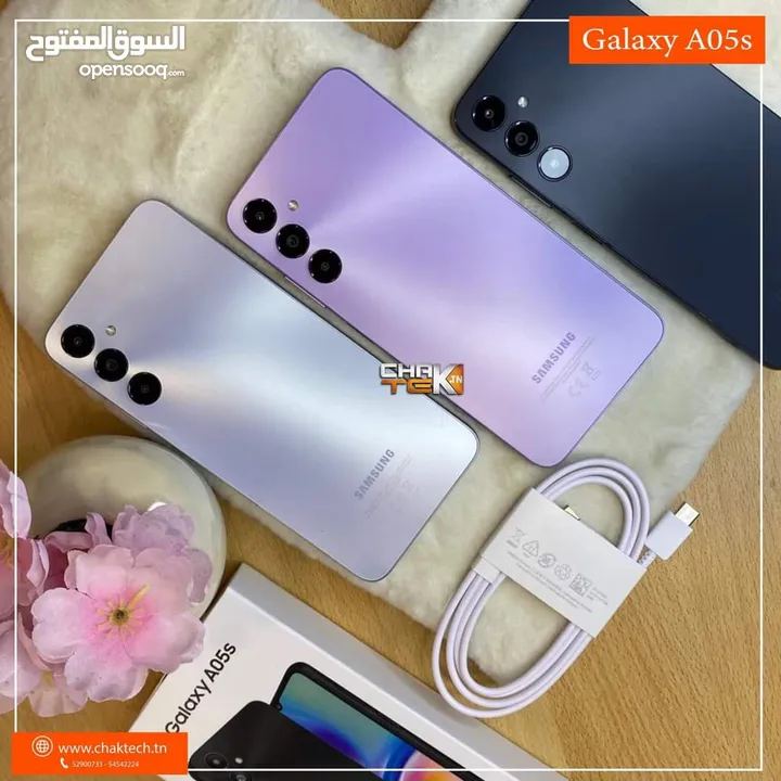 جهاز جديد  بالكرتونة Samsung A05s رام 8 و 12 جيجا 64 و 128 هدية كفر ولزقة وشاحن الاصلي متوفر توصبل