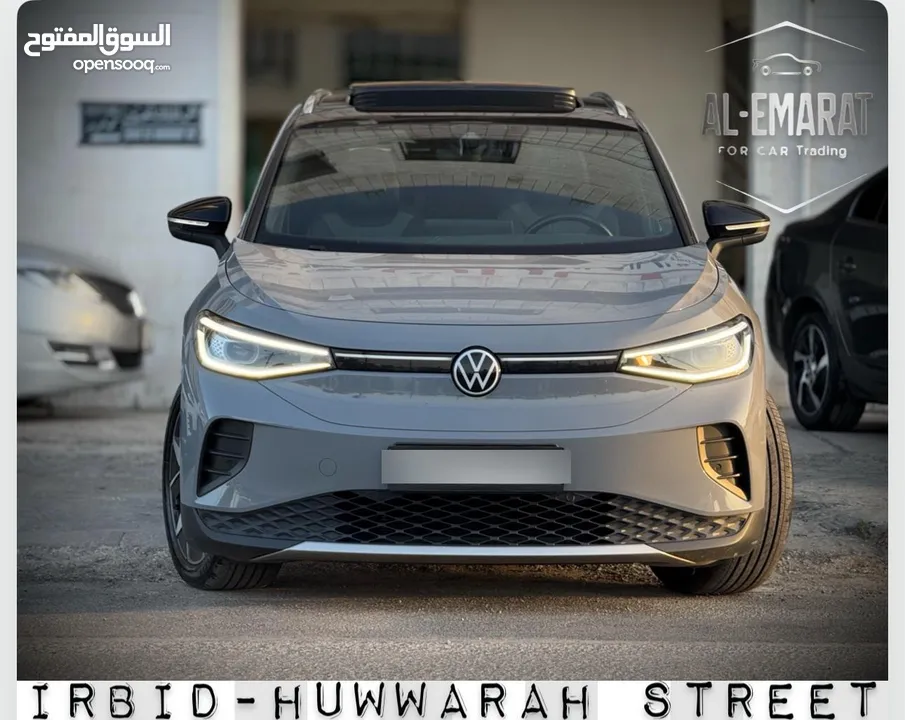فولكسفاجن ID.4 CROZE PRO 2022 بحالة الزيرو جمرك اليووووم اعلى صنف للبيع وبسعر مغررررييي