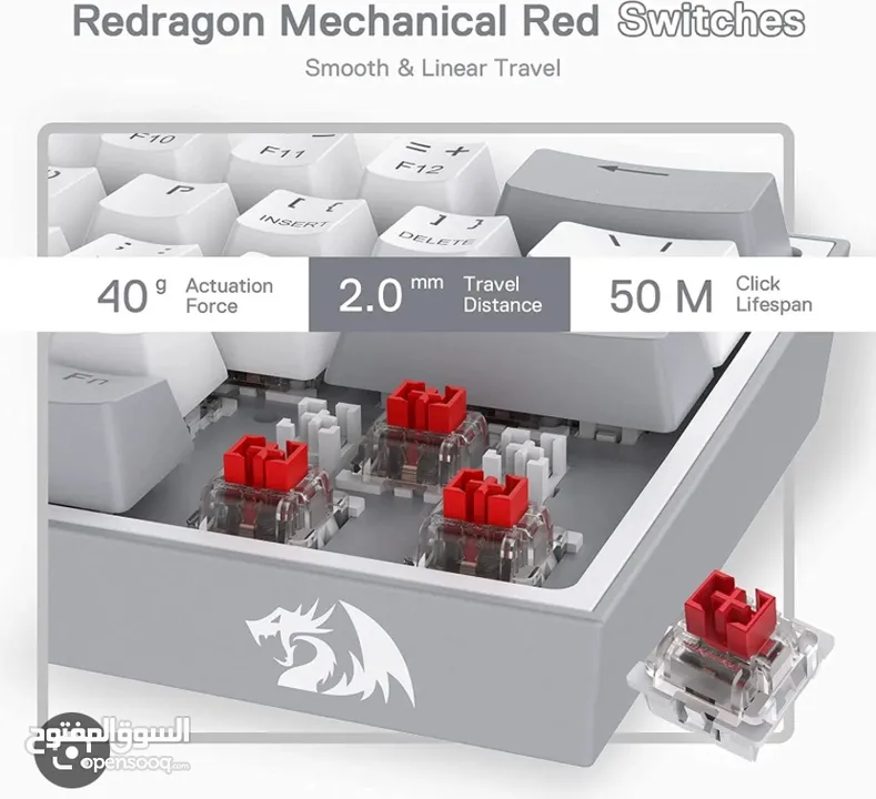 كيبورد k617 red switch