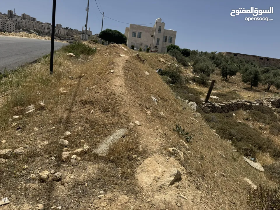 أرض مطلة اطلالة لا يمكن إغلاقها بين صافوط والجبيهة تصلح لبناء فيلا محاطة بفلل على شارعين كل الخدمات