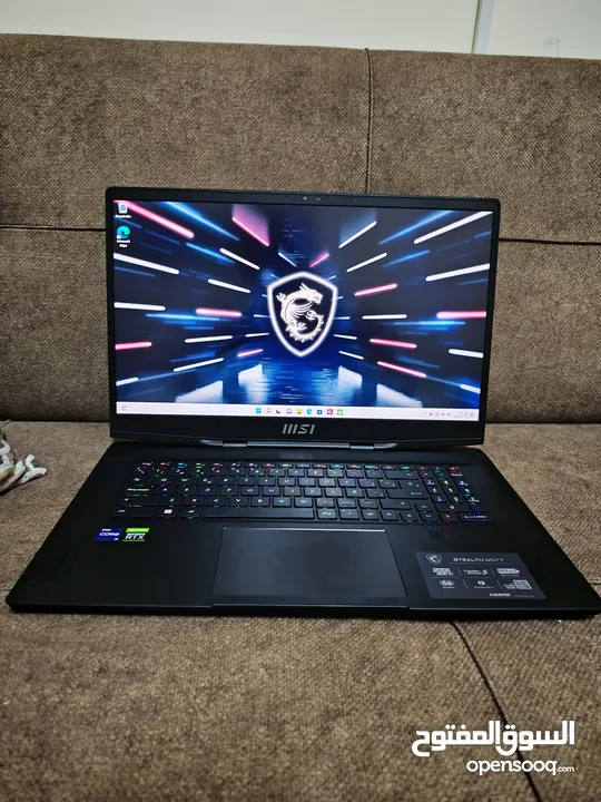 MSI Stealth GS77 i9-12th gen RTX3080TI 4k display بسعر مغري جدا