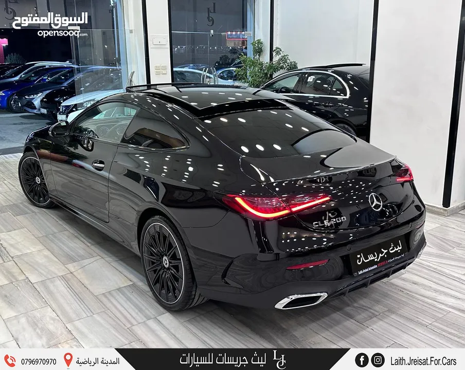 مرسيدس سي ال اي نايت بكج مايلد هايبرد 2024 Mercedes CLE200 Coupe AMG Kit Night Package