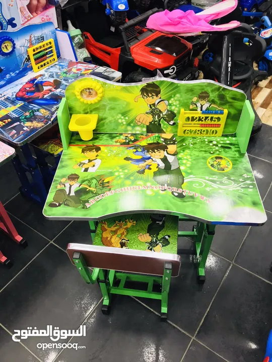 السعر شامل التوصيل داخل عمان عرض خاص على مكتب الدراسة للاطفال مع مقعد فقط من island toys