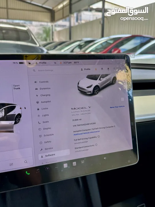 Tesla Model Y 2022 ( LONG RANGE DUAL MOTOR )  فحص الشريف  7 جيد  ، B+ اوتوسكور ايرباج مغلق غير مفتوح