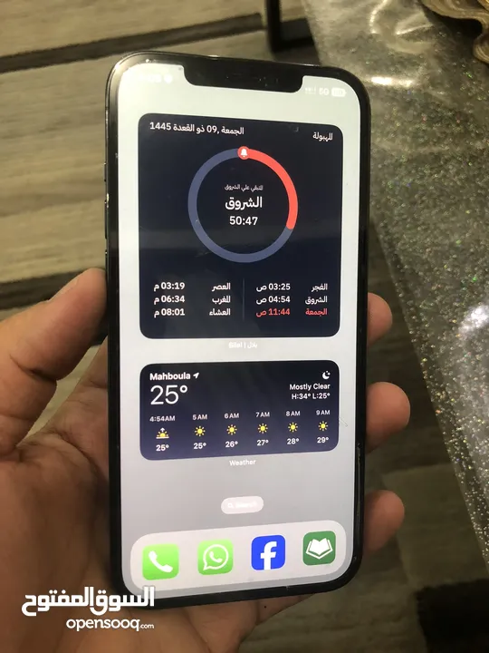 Iphone 12 Pro Maxمستعمل ولم يفتح من قبل