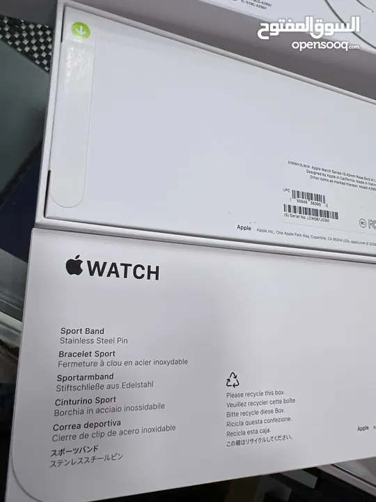Apple Watch Series 10 (42mm) ساعة ابل الجديدة كليا من ايفون متوفرة باللونين الاسود و الروز جولد