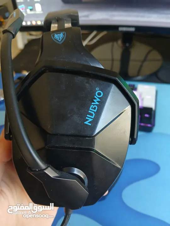 سماعة الألعاب Hyperx cloud ii  أحمر مع سماعةnubwo n13