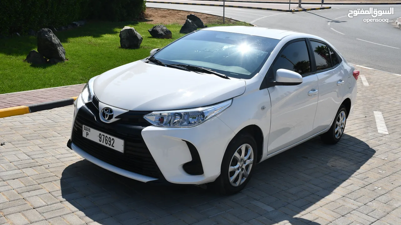 Available for Rent Toyota-Yaris-2022 (Monthly-2000 Dhs)