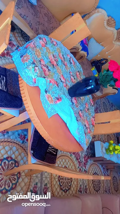 طاوله سفره خشب زان للبيع