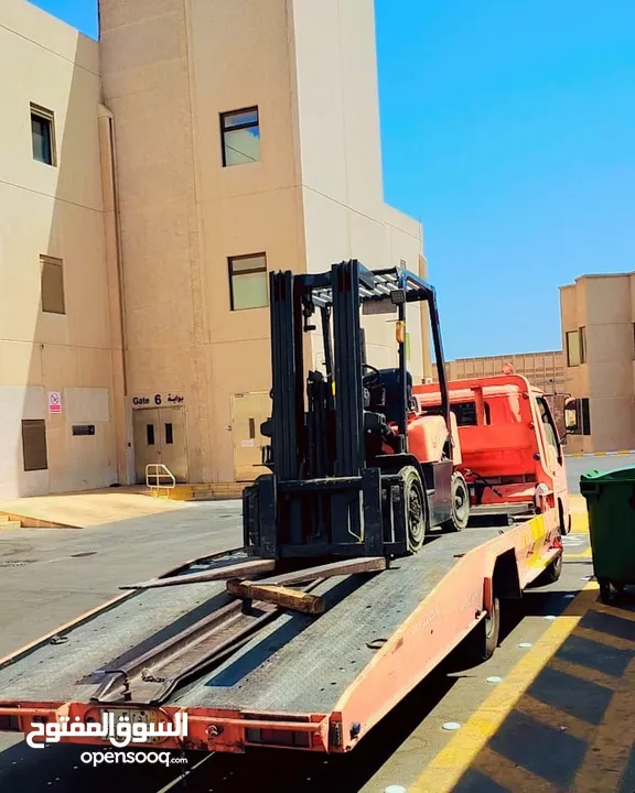 2023 forklift for rent Isuzu 2023 towing رافعة شوكيه ايجار خدمة توصيل سطحه نقل سيارات