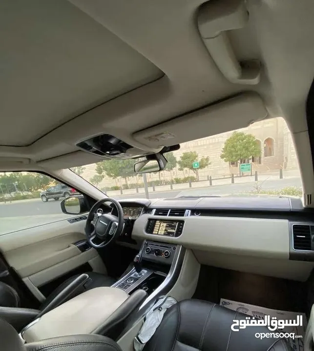 Rang rover sport 2014  رنج روفر سبورت فئه اولى 2014 عداد 222 الف كم  صبغ الوكاله بدون حادث