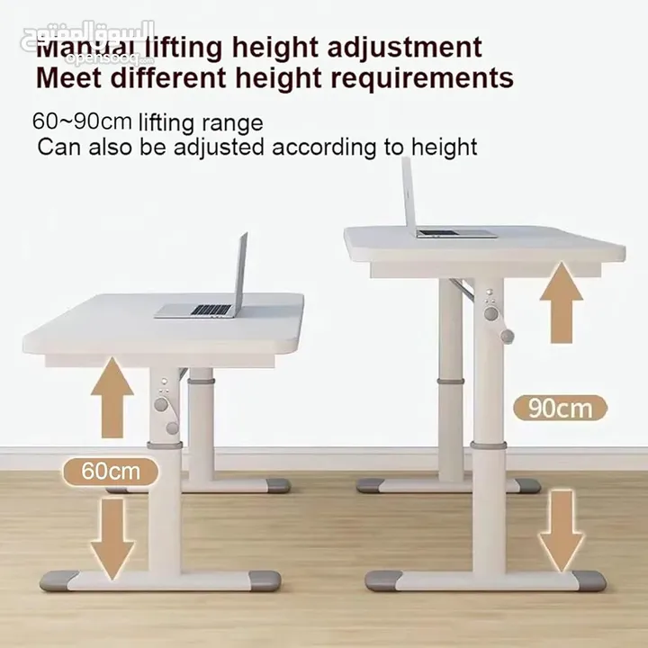 مكتب طاولة مكتب دراسي قابل للتعديل مكاتب مستورد مكتب موظف Manual بتصميم عصري يناسب التصاميم