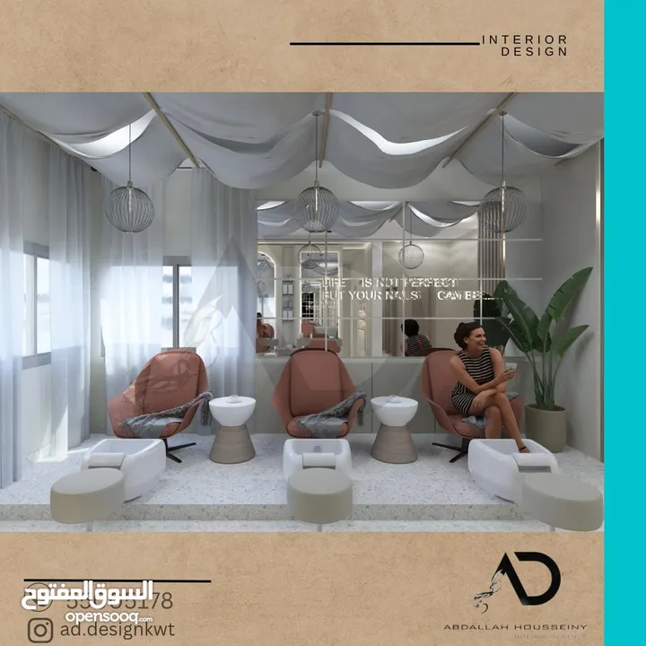 تصميم وتنفيذ وتشطيب ديكورات داخلية وبوث معارض ( المشاريع السكنية والتجارية) تسليم مفتاح م. ديكور