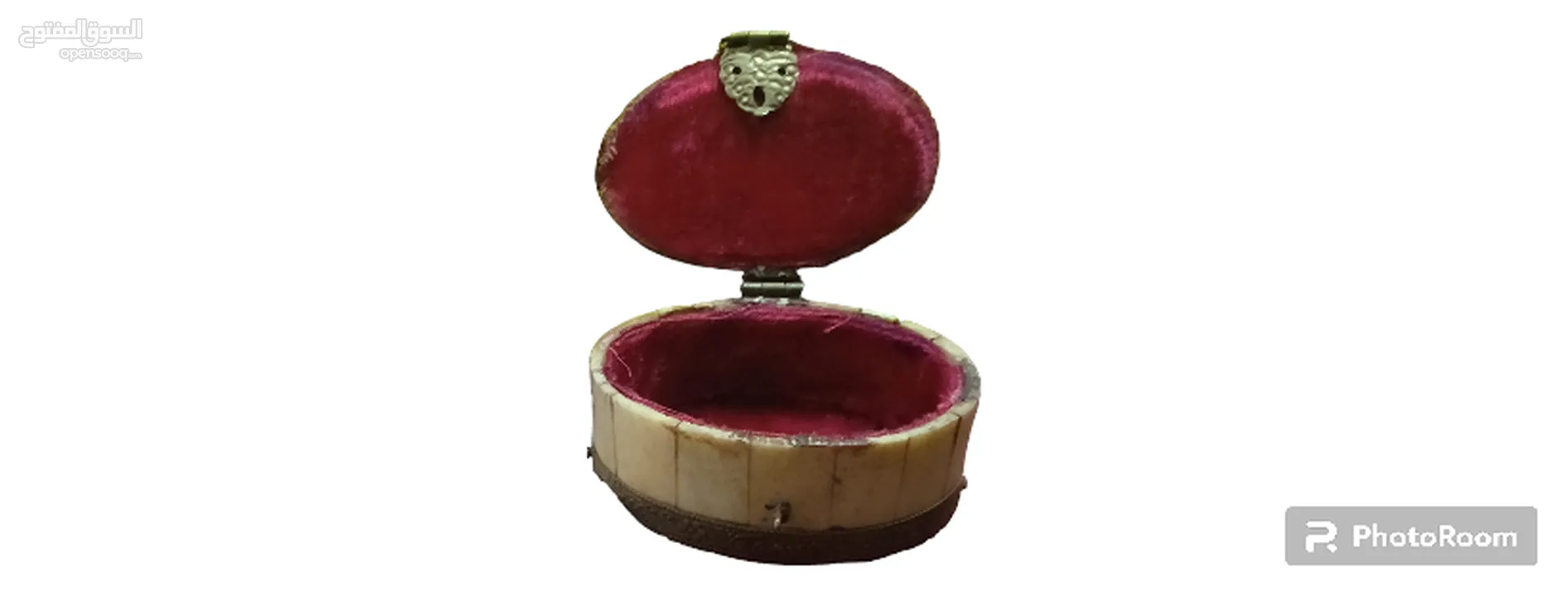 صندوق مجوهرات نحاسي حلية مرصعة بالنحاس والعظم، صندوق الكنز العتيق