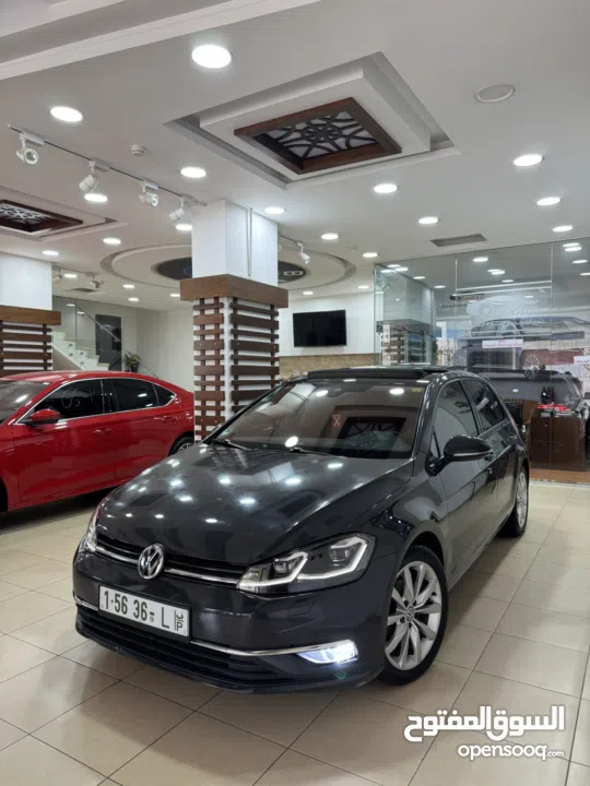 جولف 2019 محرك 1500 بنزين فتحة سقف بانوراما ساعات ديجيتال هوك خلفي ليد وزينون شركة فحص نخب